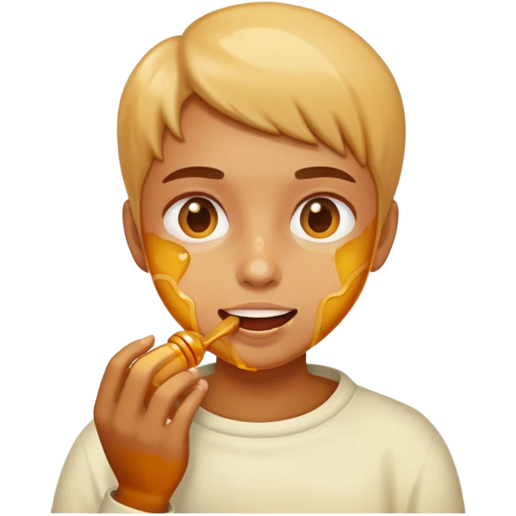 Human likes honey  emoji
