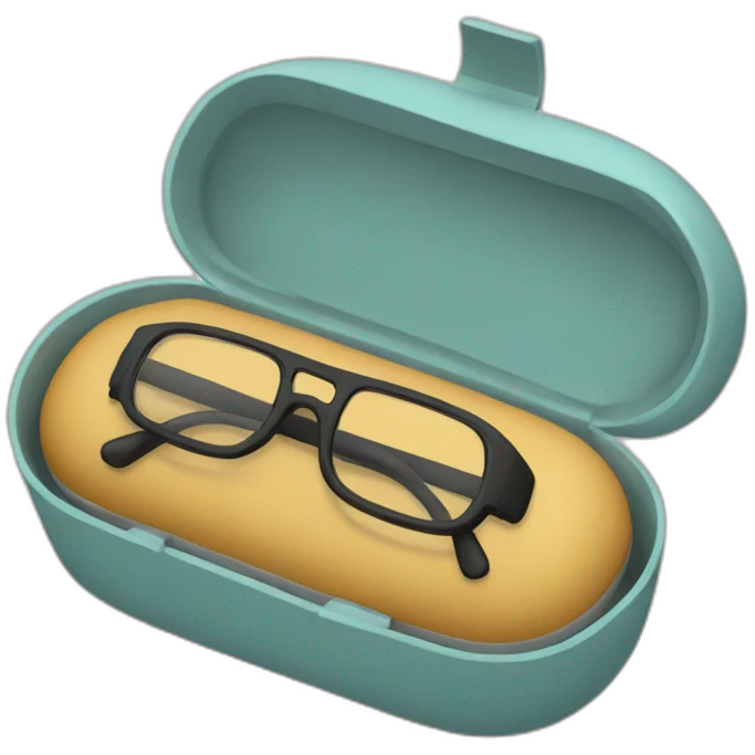Glasses case emoji