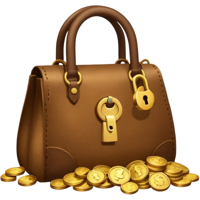 Rupee bag with a broken lock — Symbolizing Scams (Ponzi schemes) emoji