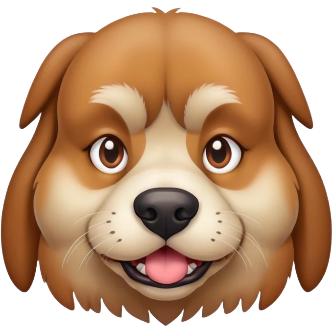 Ugly dog emoji