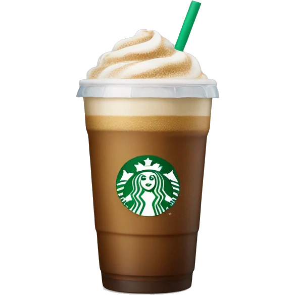 Starbuck Ice coffee emoji