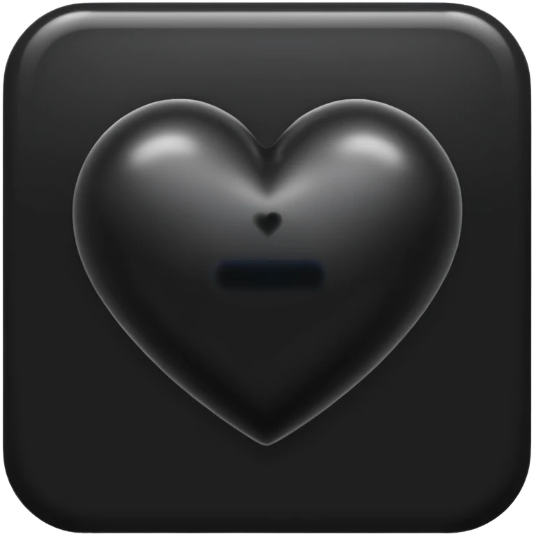 black heart emoji