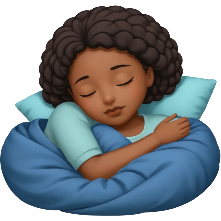 Asleep on the ground black girl emoji