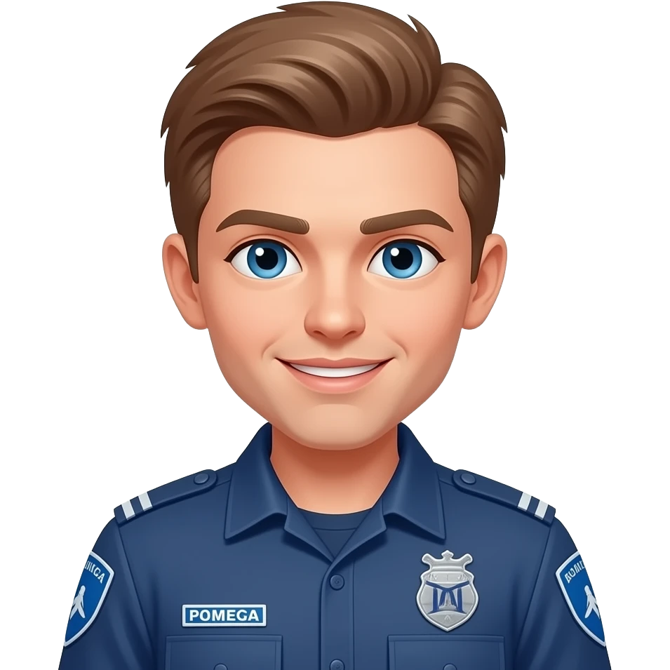 Light brown hair, Blue eyes Paramedic emoji