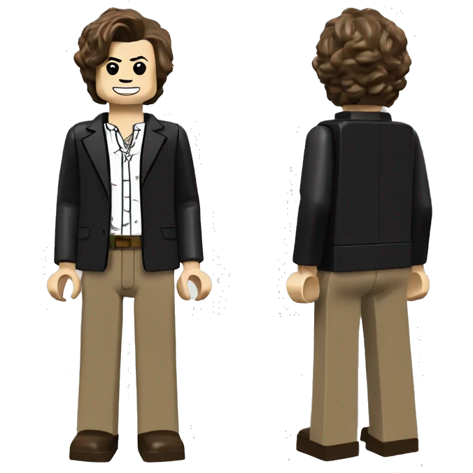 HARRY STYLES lego full body emoji