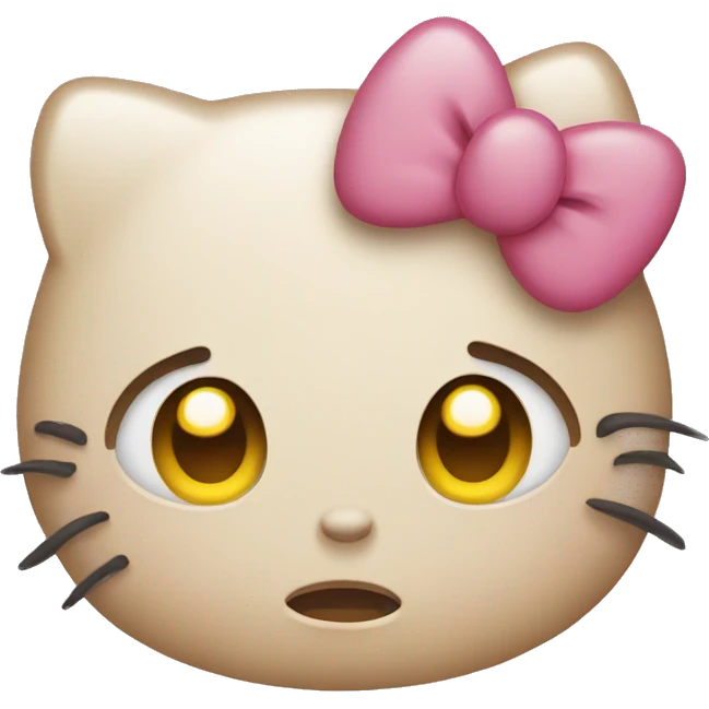 hello kitty crying face emoji