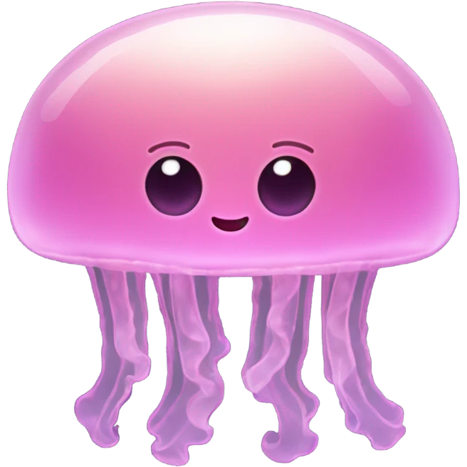 Baby pink moon jellyfish  emoji