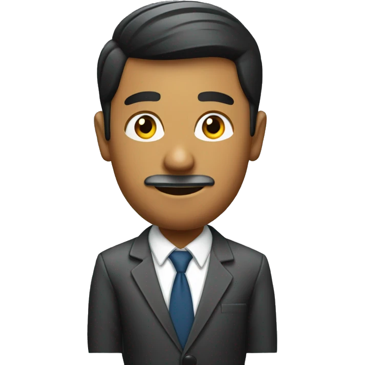 indian media reporter with microphone emoji