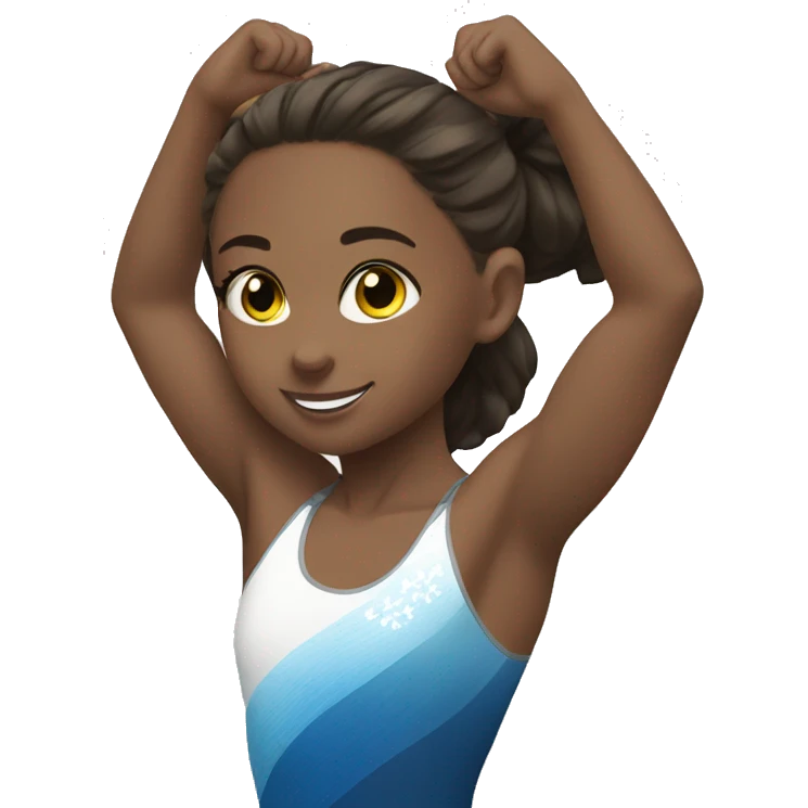 summer olympics girl beam gymnastics emoji