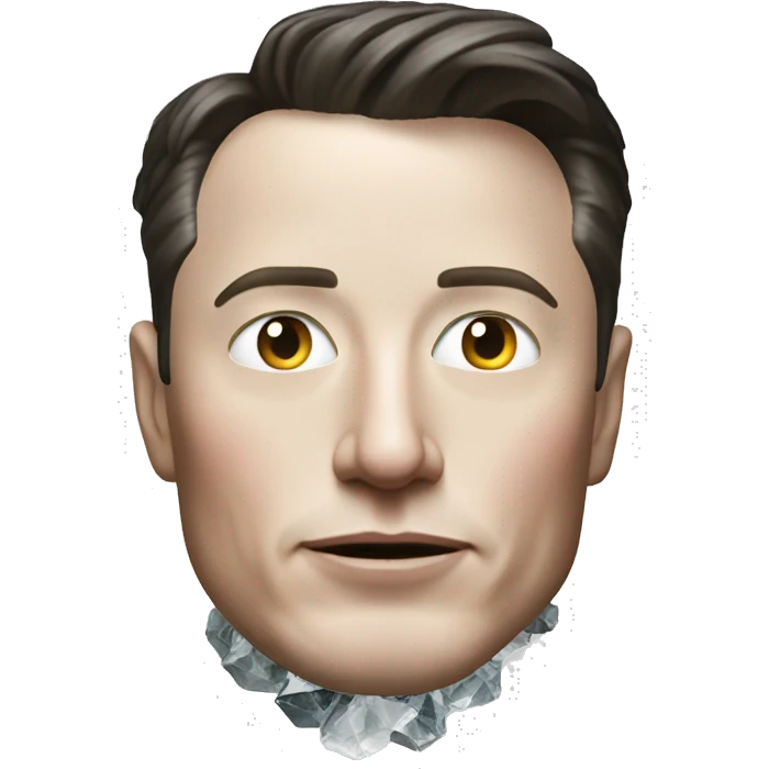 Elon musk made of quartz emoji