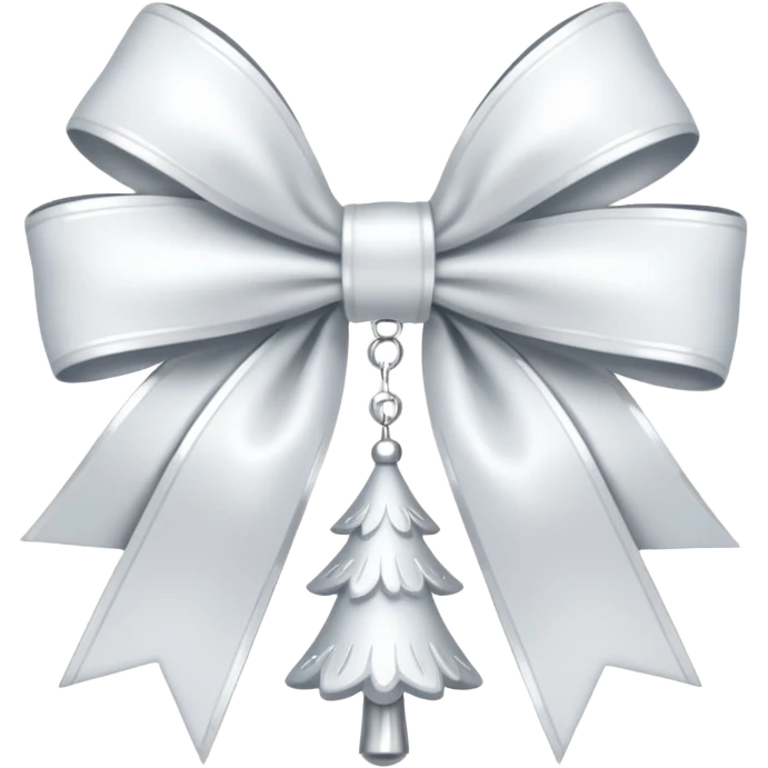 NOT A BOW A CHRISTMAS DECORATION THAT HAS BOWS ON IT AND IS WHITE AND AESTHETIC FROM PINTEREST emoji
