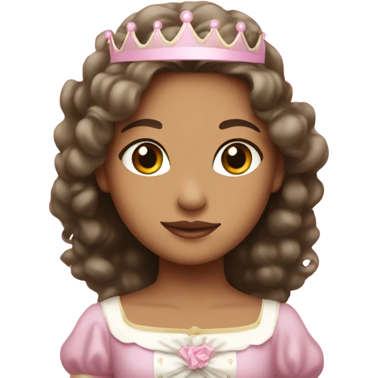 Princess with light pink ribbon emoji