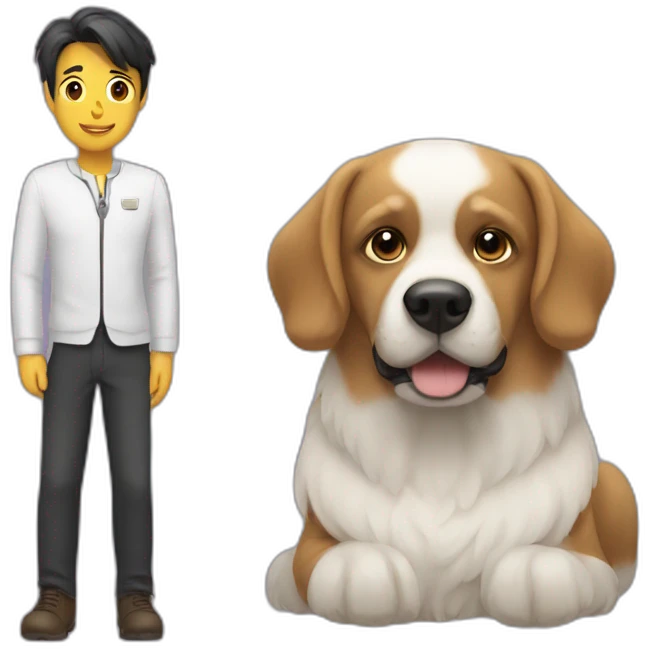 dog & master emoji