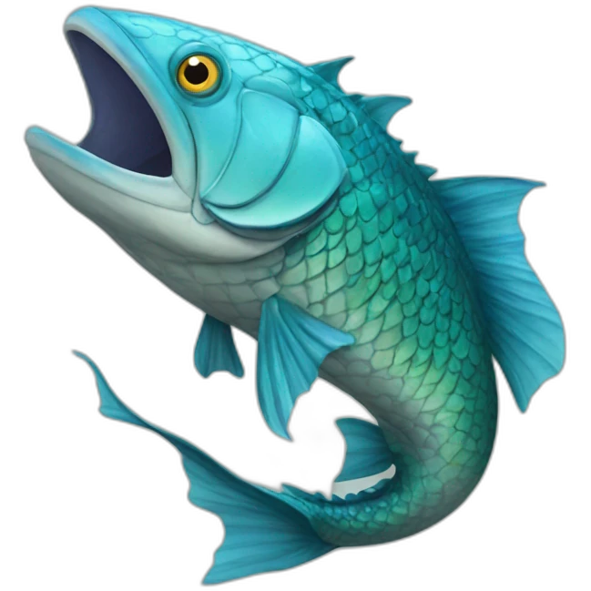 fish build a dragon emoji