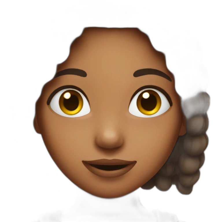Girl showing love emoji