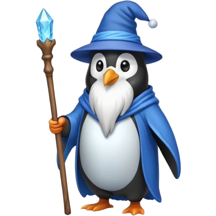 Penguin Wizard emoji