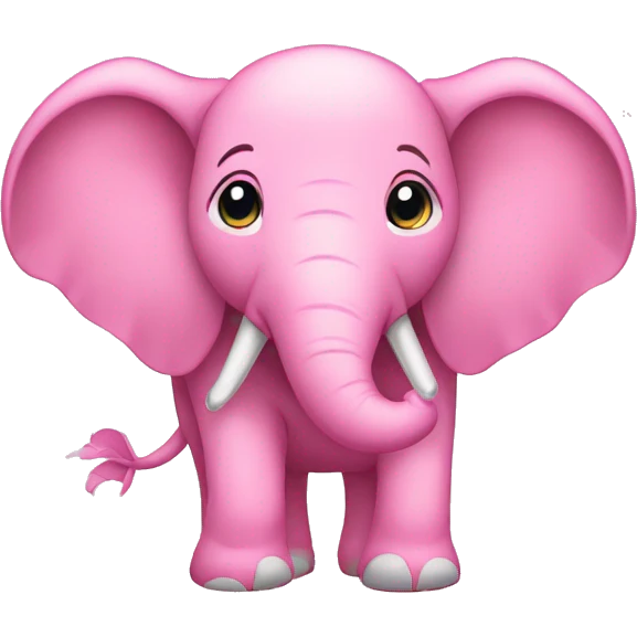 Elefante cor de Rosa  emoji