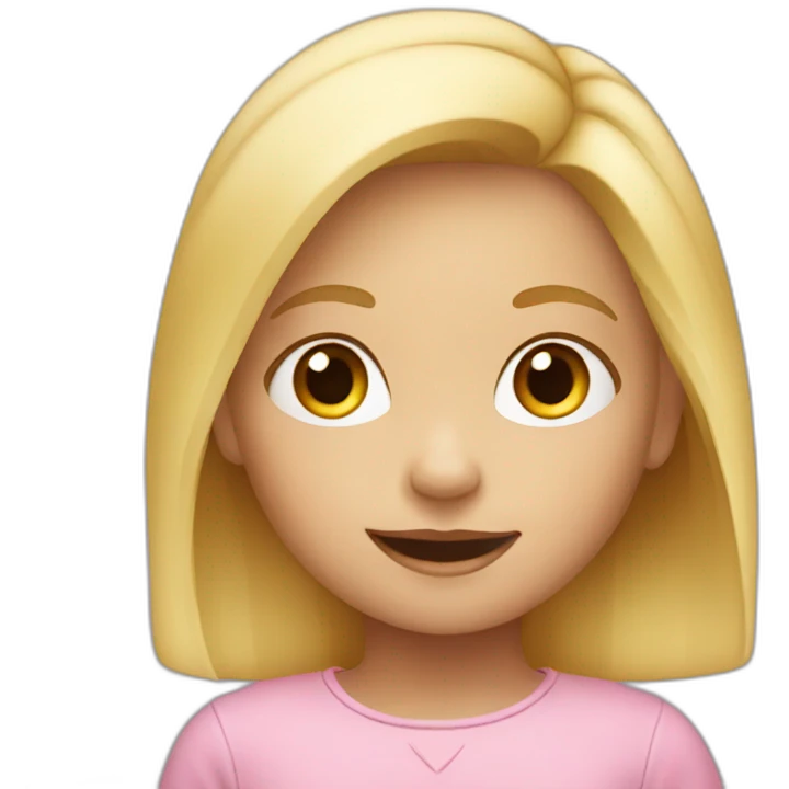 Blonde little girl emoji