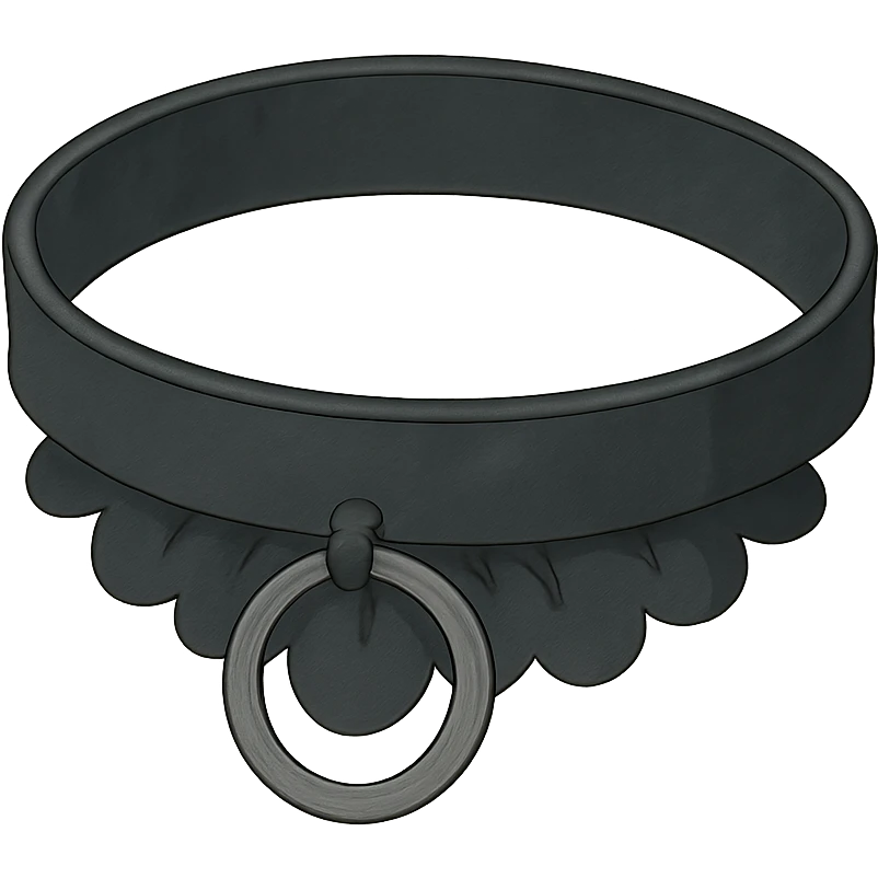 Black goth  Choker emoji