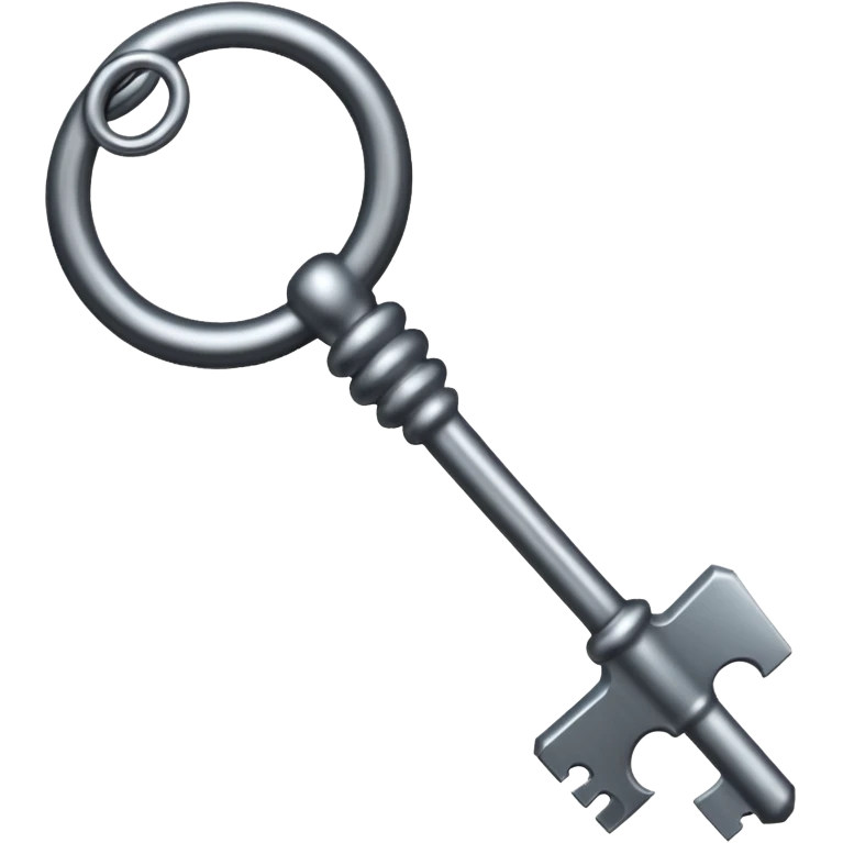 iOS emoji, minimal dark key, flat, fantasy item emoji