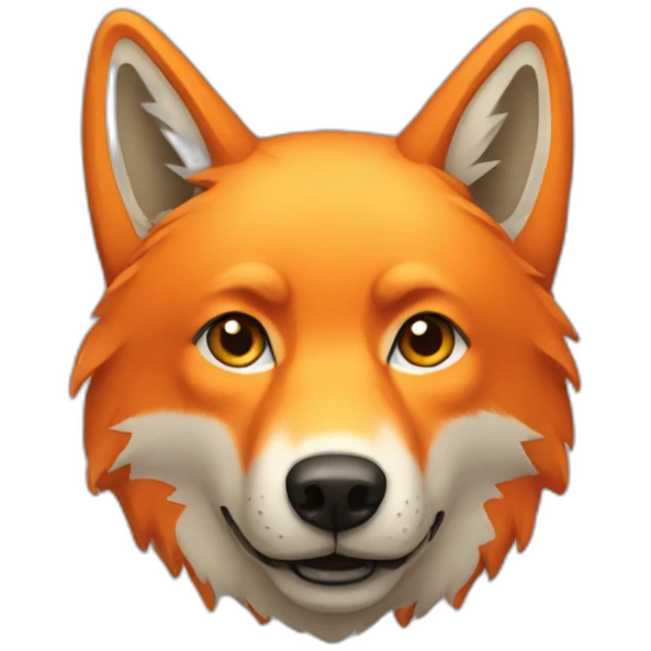 orange wolf emoji