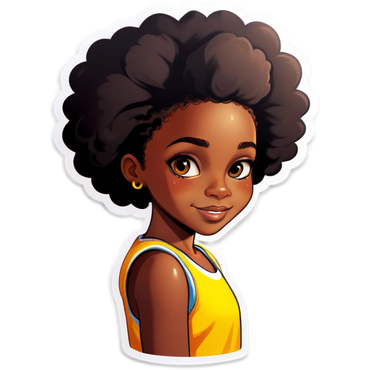 black girl béatifie  emoji