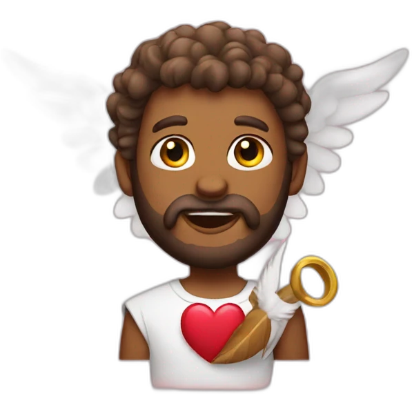 cupid with beard emoji