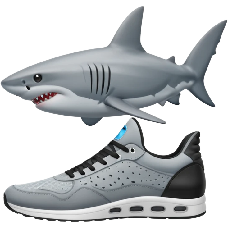 Tiburón con tenis emoji