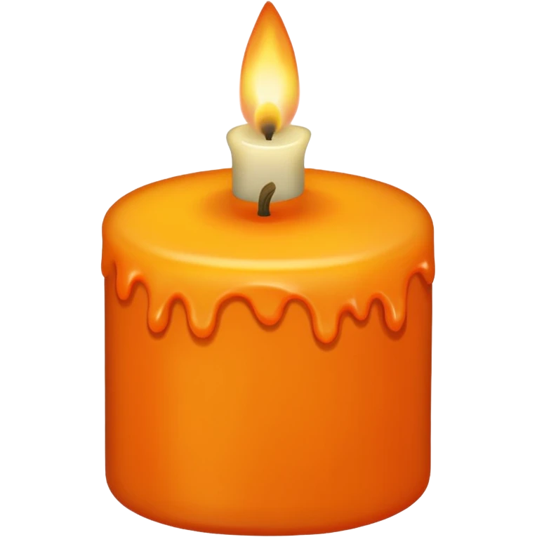 orange candle emoji