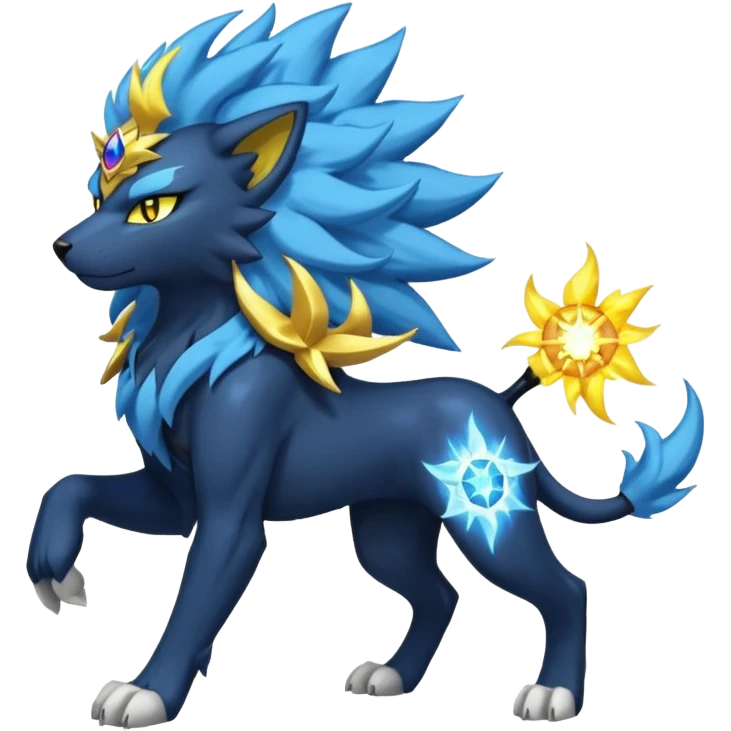 Luxray-Solgaleo-fusion emoji