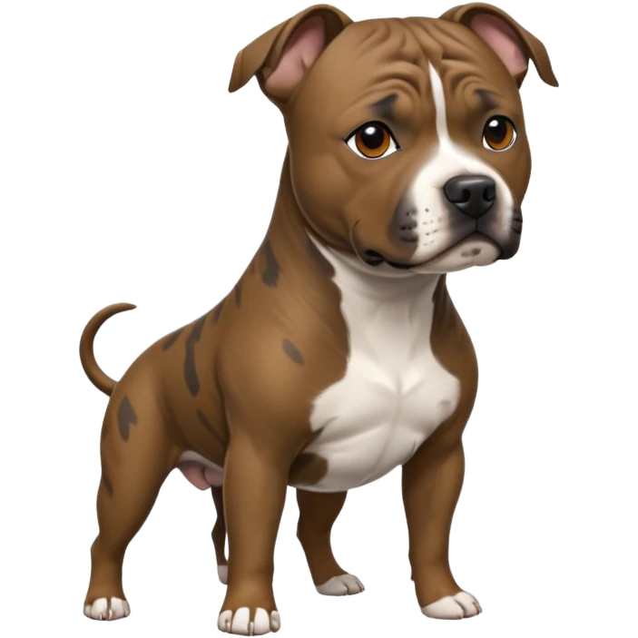 brindle staffordshire bull terrier emoji