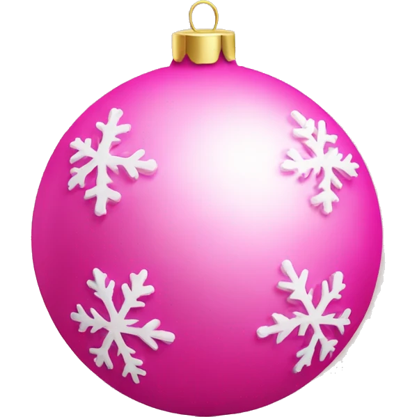 Christmas Tree Balls pink  emoji