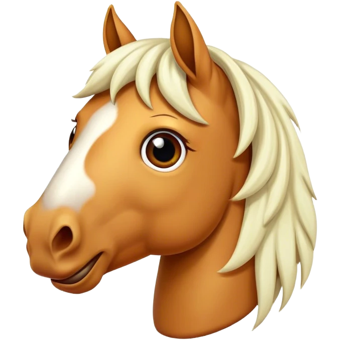 Funny horse emoji