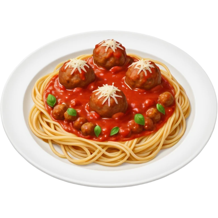 generate me spaghetti with meat balls emoji