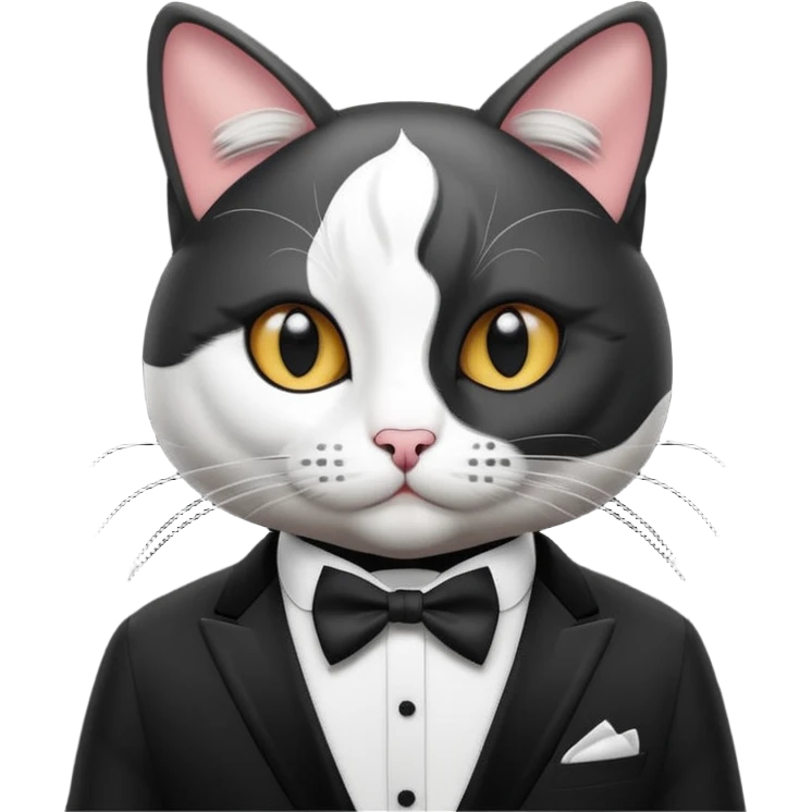 buffalo bills helmet on tuxedo cat emoji