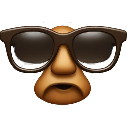 create a poop with cool glasses emoji