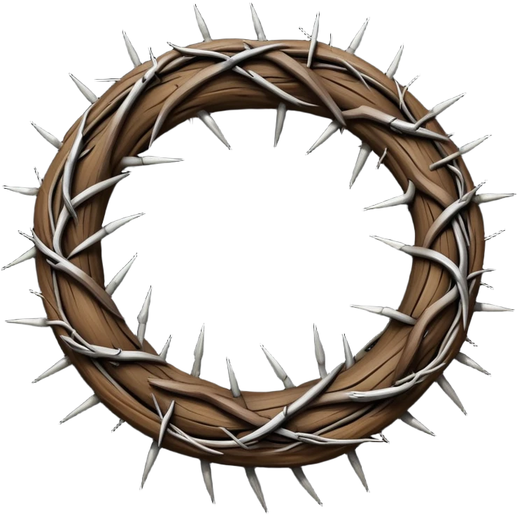 Crown of thorns no person emoji