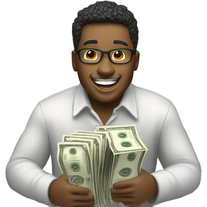 Giving away money emoji