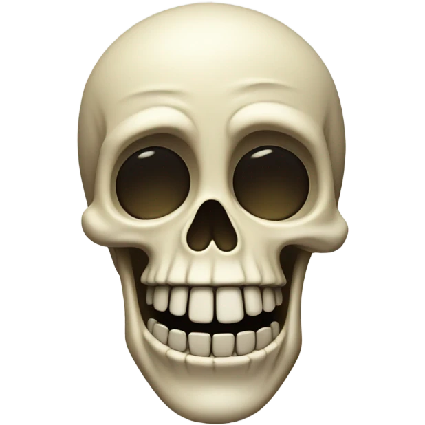 Crying laughing skeleton  emoji