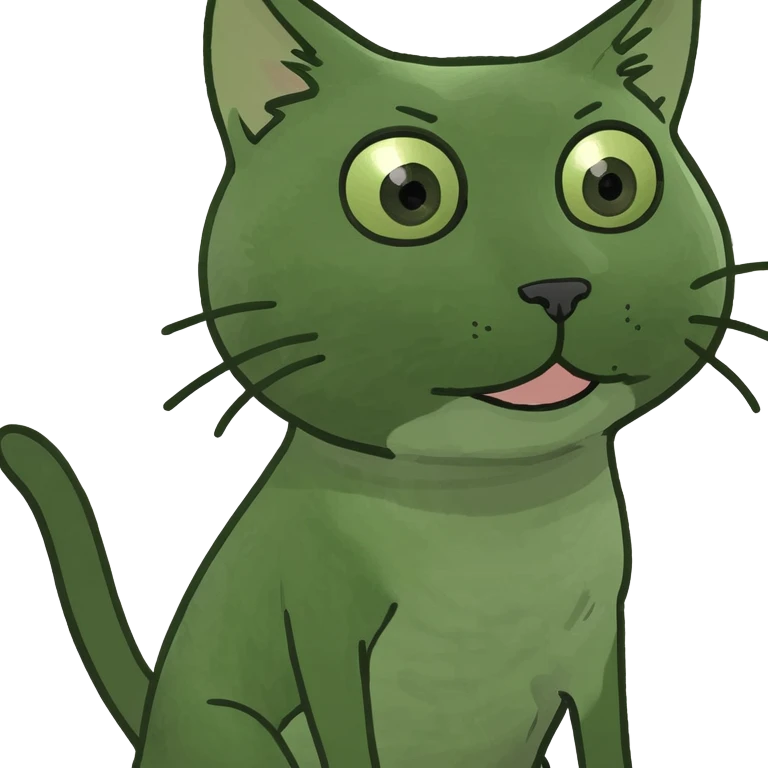 Cat with legs open emoji