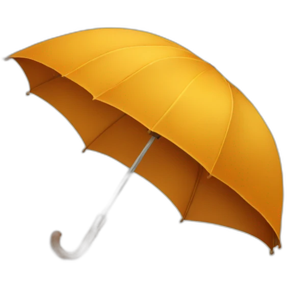autumn leaf with an umbrella emoji