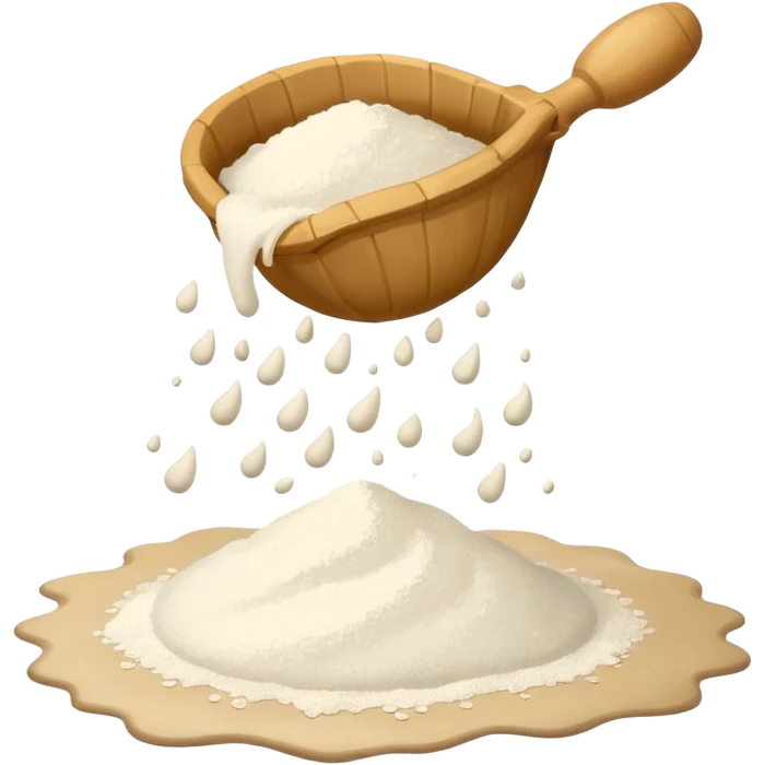 open bag of flour emoji