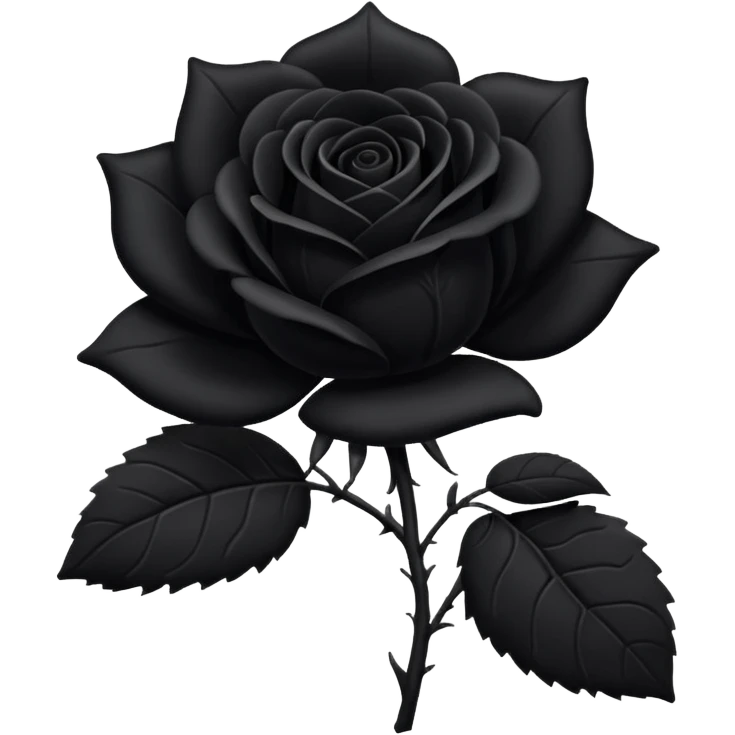 Black rose emoji