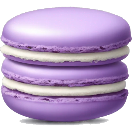 Realistic lilac macaroon emoji