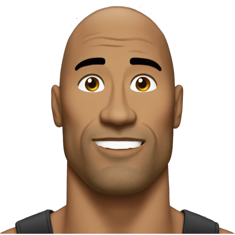 The rock sigma  emoji