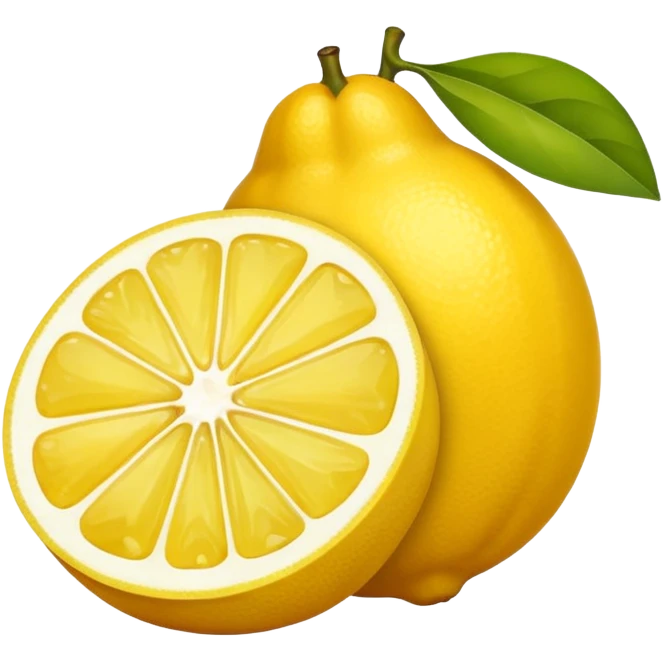 citron dont un a moitie coupe emoji