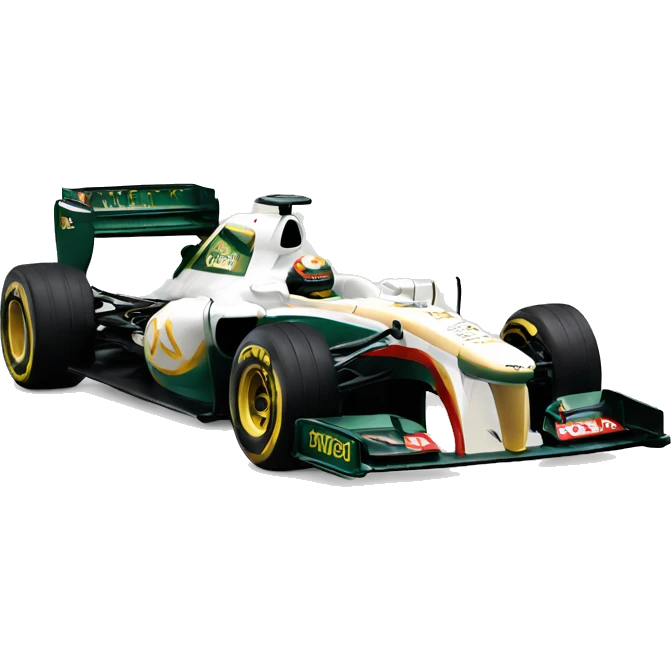 2012 formula 1 car with Lotus  emoji