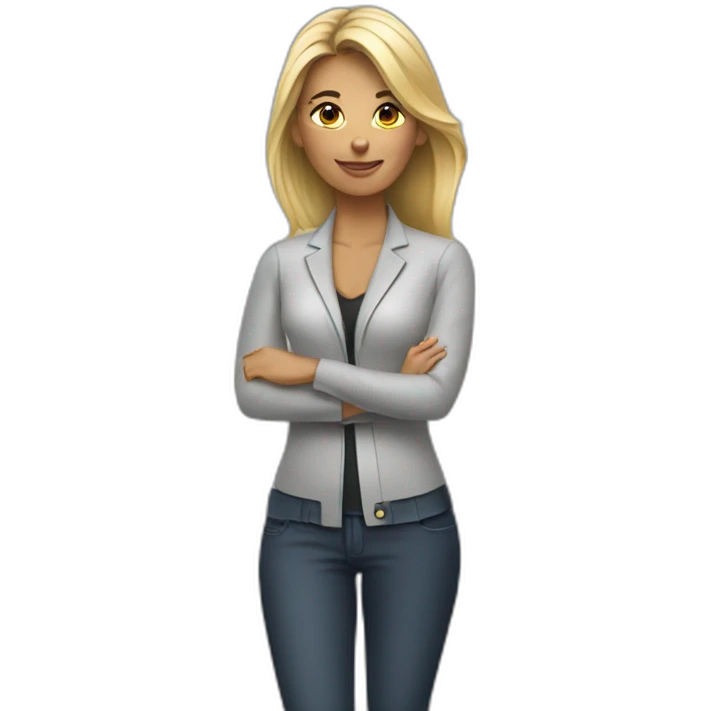 a Porsche woman emoji