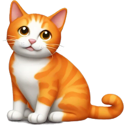 orange cat with sweater emoji