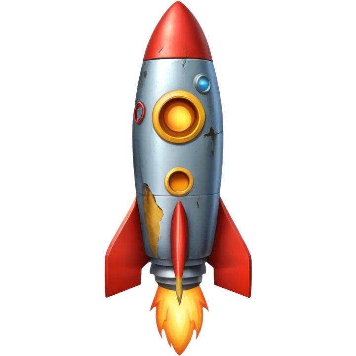 a stuck rocket emoji